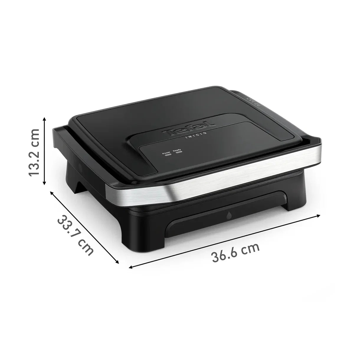 Tefal Inicio GC27B8 4-Slice Sandwich Press & Grill 2000W – Non-Stick Plates | Black