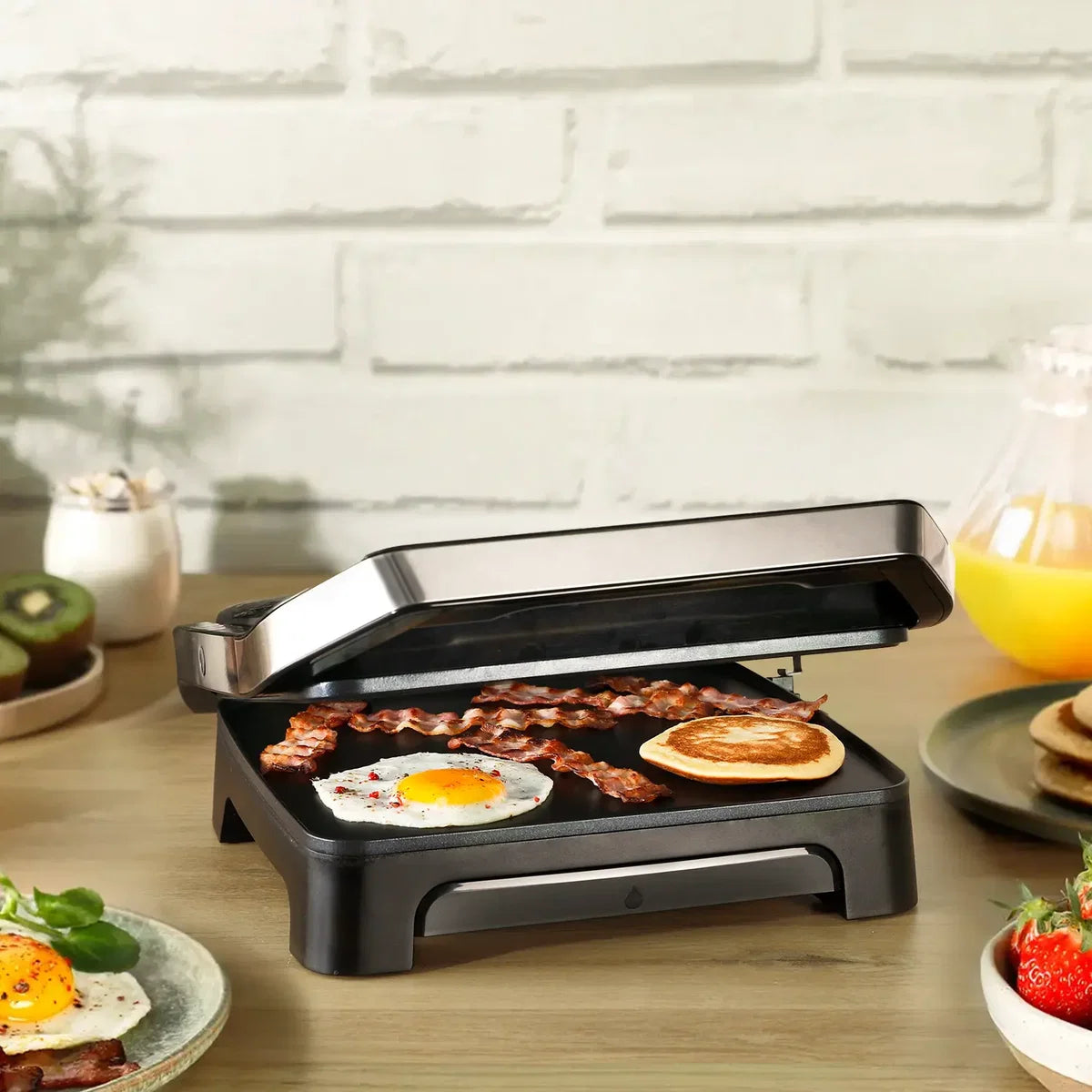 Tefal Inicio GC27B8 4-Slice Sandwich Press & Grill 2000W – Non-Stick Plates | Black