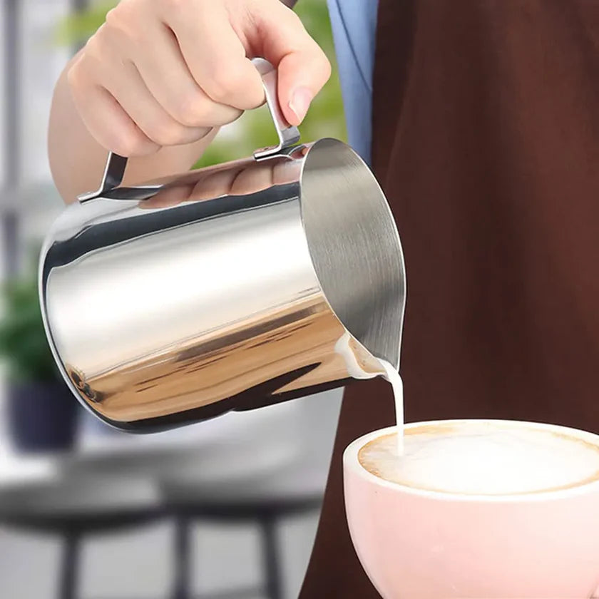 Stainless Steel Milk Frothing Cup| Barista Espresso Latte Art Jug | 350ml