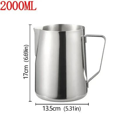 Stainless Steel Milk Frothing Cup| Barista Espresso Latte Art Jug | 350ml