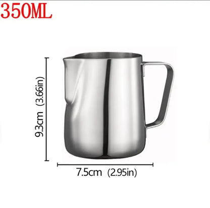 Stainless Steel Milk Frothing Cup| Barista Espresso Latte Art Jug | 350ml