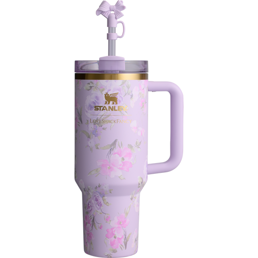 Stanley LoveShackFancy Floral Tumbler – Premium Insulated Mug with Handle & Straw - Smart Gate