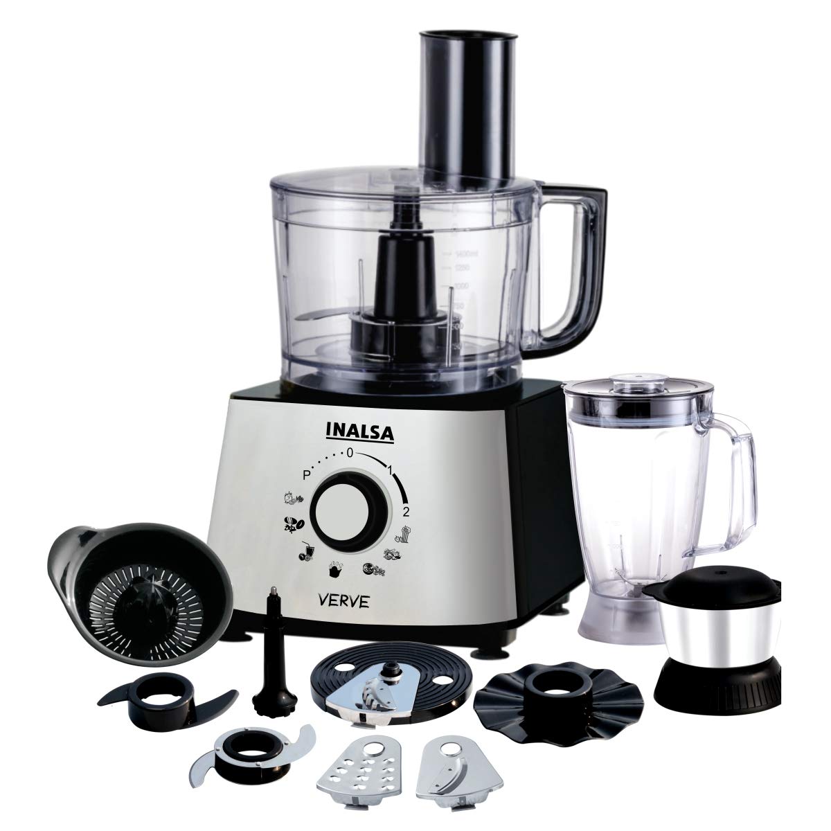 INALSA Verve Food Processor – Max Steel SS-304 - SmartGatelb
