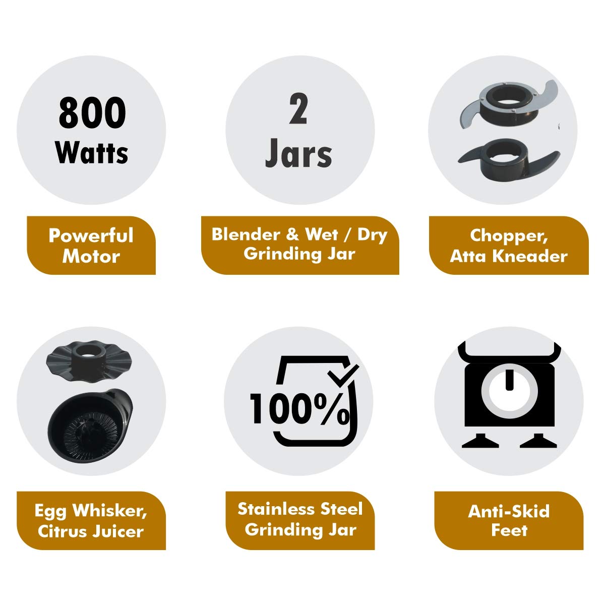 INALSA Verve Food Processor – Max Steel SS-304 - SmartGatelb