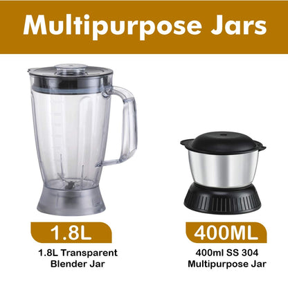 INALSA Verve Food Processor – Max Steel SS-304 - SmartGatelb