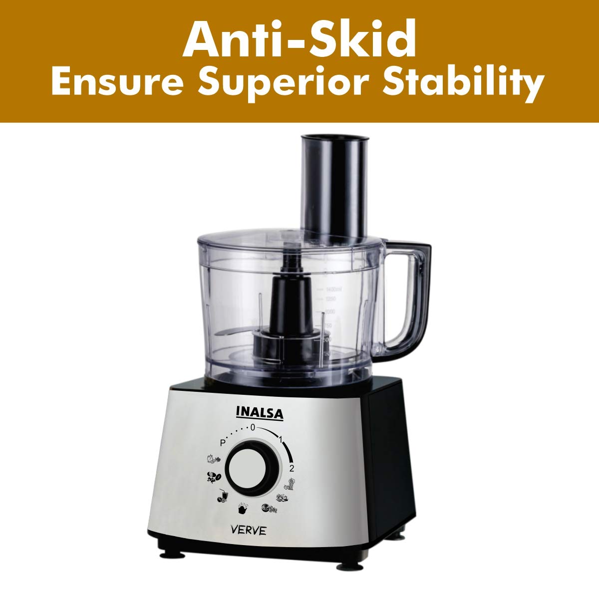 INALSA Verve Food Processor – Max Steel SS-304 - SmartGatelb