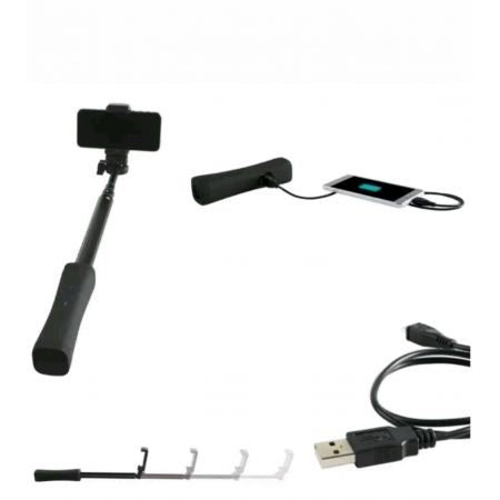 Silvercrest 2 in 1 Bluetooth Selfie Stick with Integrated Powerbank - SmartGatelb