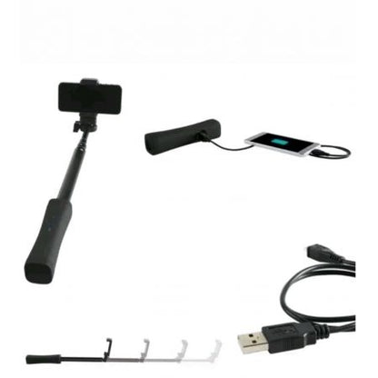 Silvercrest 2 in 1 Bluetooth Selfie Stick with Integrated Powerbank - SmartGatelb