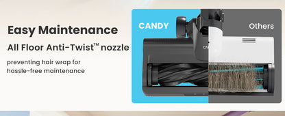 Candy by Hoover HF1 Cordless Vacuum Cleaner – CSC-50103D (B)US | Anti-Twist Technology & Up to 45-Min Runtime - Smart Gate