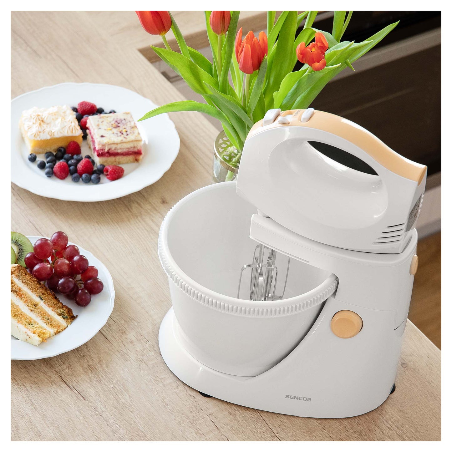 SENCOR SHM 5330 HAND MIXER WITH A ROTATING BOWL - SmartGatelb