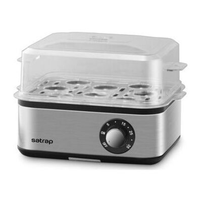 Satrap Bioggio Egg Boiler – 1 to 8 Eggs, Stainless Steel Heating Plate, Adjustable Timer, 500WSatrap Bioggio Egg Boiler – 1 to 8 Eggs, Stainless Steel Heating Plate, Adjustable Timer, 500W