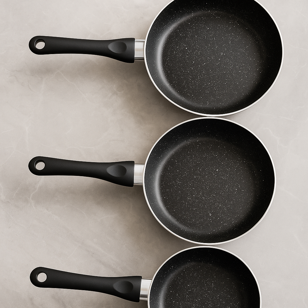 Royalty Line RL-FM3F-Black 3-piece frying pan set - SmartGatelb