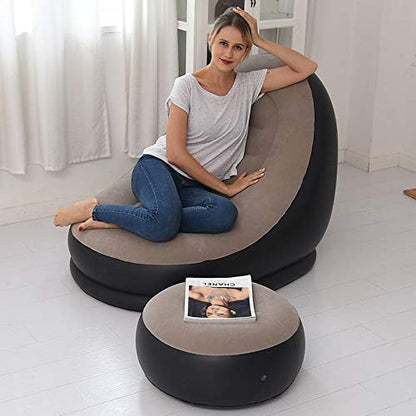 Inflatable Round Sofa Chair – Modern Air Lounge Seat for Home Comfort - Smart Gate