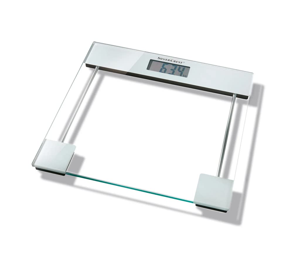 Silvercrest Digital Display Scales Up to 180 kg with Step-on Function 4 Sensor Technology - SmartGatelb