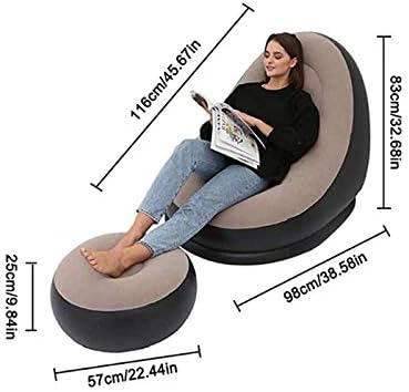 Inflatable Round Sofa Chair – Modern Air Lounge Seat for Home Comfort - Smart Gate