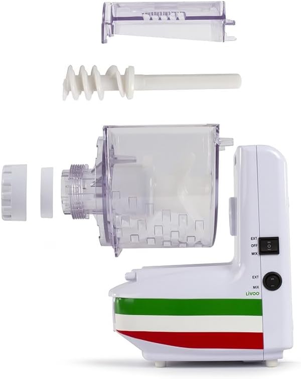 LIVOO DOP101 Automatic Pasta Maker 180W – Fresh Pasta Machine with 10 Pasta Shapes