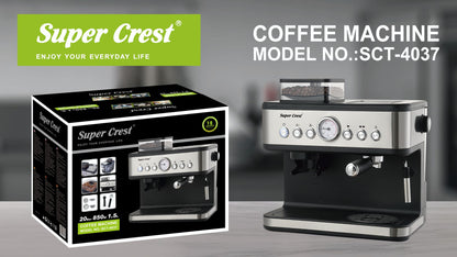 Super Crest SCT-4037 Coffee Machine - SmartGatelb