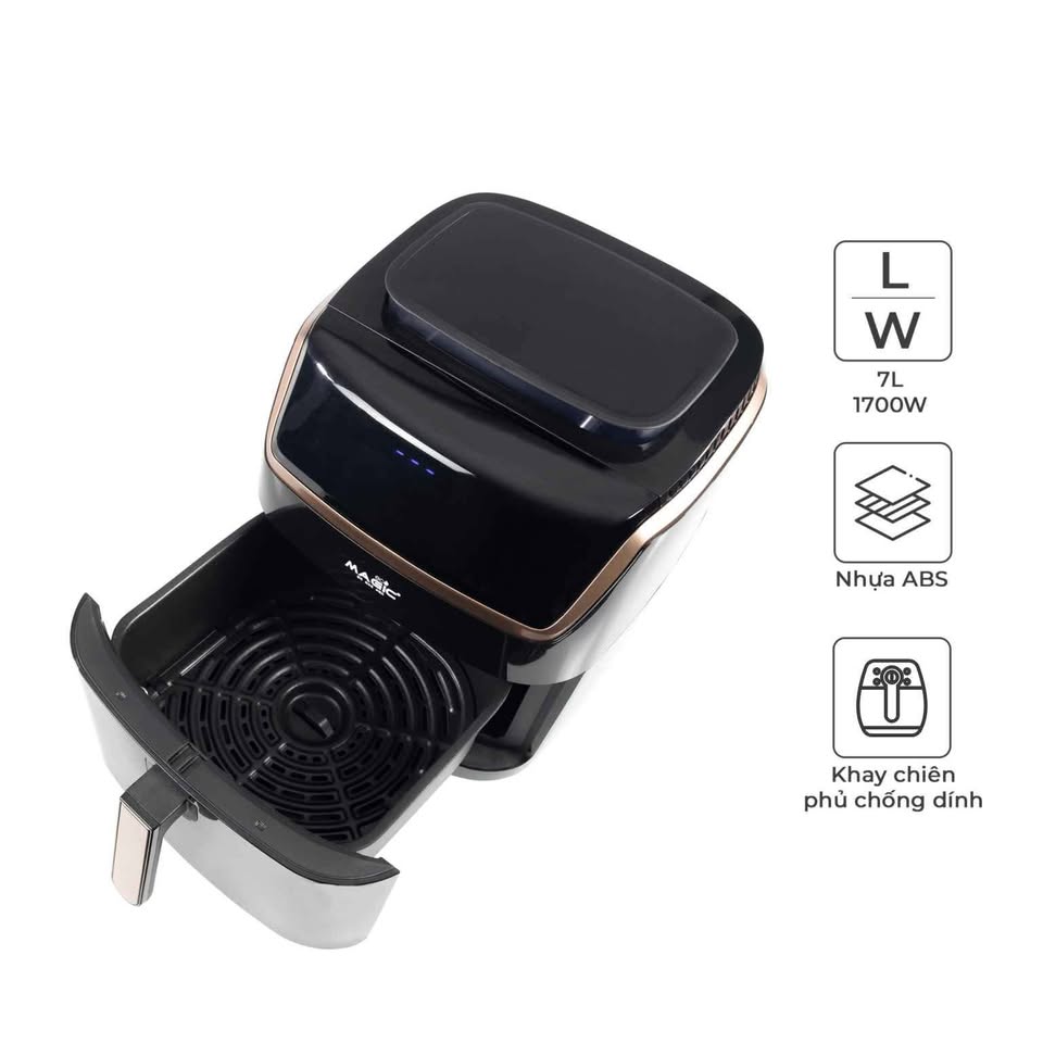 Magic ECO S-07 PRO Steam Air Fryer 7L – Fry, Steam & Bake with Touch Control 1700W - Smart Gate