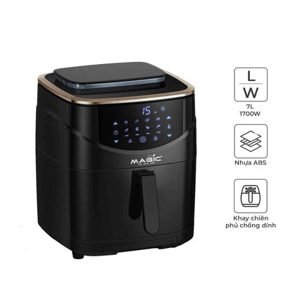 Magic ECO S-07 PRO Steam Air Fryer 7L – Fry, Steam & Bake with Touch Control 1700W - Smart Gate