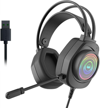 Monster AiRMARS N5 Lite Gaming Headset – 7.1 Virtual Surround, RGB Lighting, Comfortable Fit