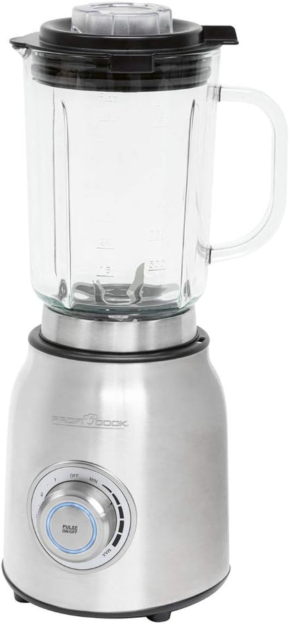 ProfiCook PC-UM 1207 Universal Mixer | 3 Levels | 1.75 Litre Glass Container | 1200 Watt