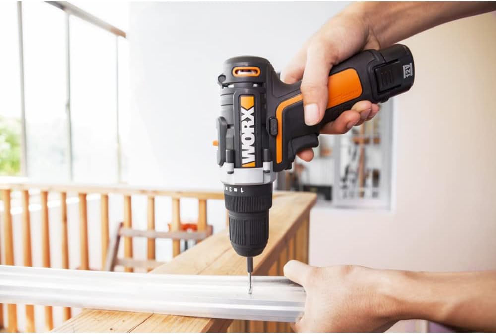 Worx Cordless Drill 12V High Capacity Battery With 2 Batteries - SmartGatelb