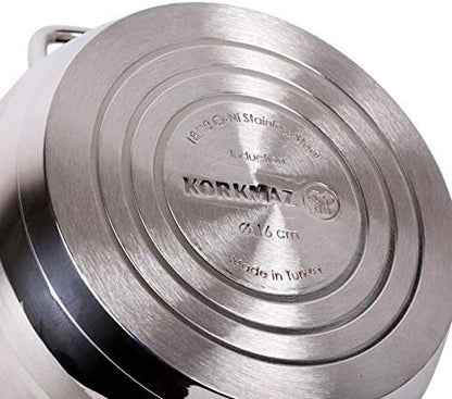 Korkmaz Astra Cookware Set 9 Pieces – Stainless Steel Premium Pots Set A1900 - Smart Gate