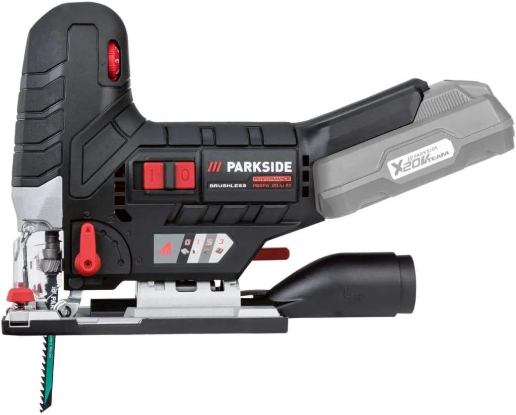 PARKSIDE PERFORMANCE Cordless Jigsaw, PSSPA 20-Li D3, 20 V (2xBatteries,1xCharger) - SmartGatelb