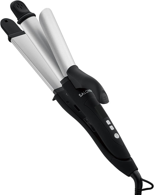SALONIA 2-Way Hair Iron 32mm – Hair Straightener & Curler | Ceramic Coating | 100–220°C - Smart Gate