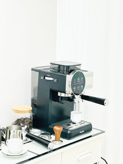 Huake 20 Bar Espresso Coffee Machine with Grinder & Touch Screen – Barista Coffee at Home - Smart Gate