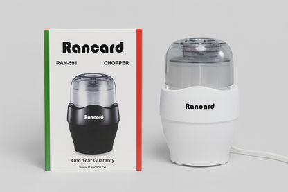 Rancard RAN-591 Electric Meat & Food Chopper – 550W Powerful Motor, Stainless Steel Blades, Easy Clean, Multi-Purpose