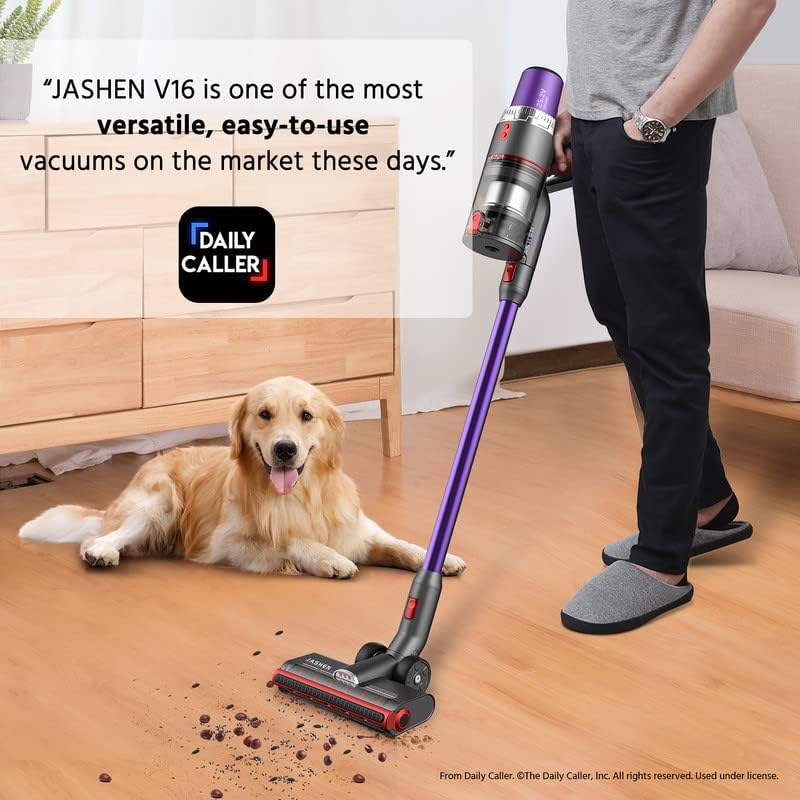 JASHEN V16 Cordless Vacuum Cleaner,Powerful Stick Vacuum with 26Kpa Suction - SmartGatelb