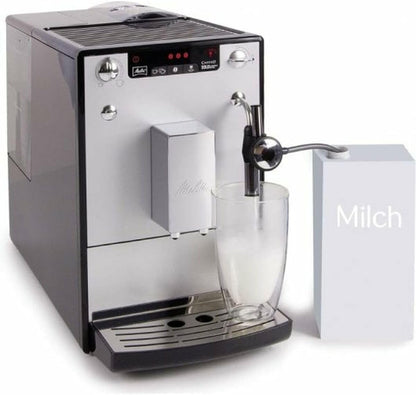 Melitta E957-103 Caffee Solo & Perfect Milk Espresso and Cappucino Maker with Grinder, Silver/Balck - SmartGatelb