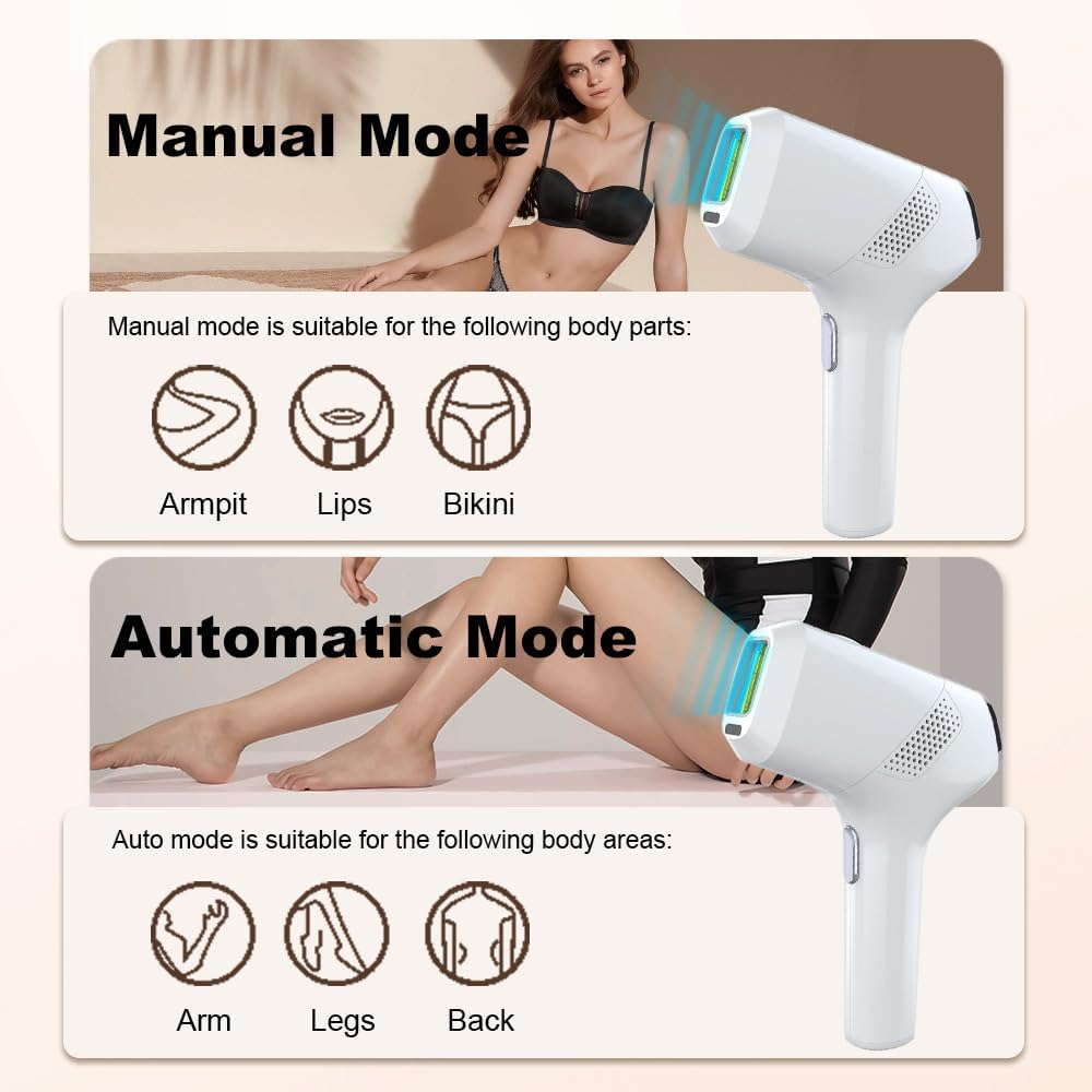 Home Use IPL Hair Removal Device IGBT Hair Removal for Women Permanent Hair Removal Painless Professional Hair Remover for Body Face and Bikini 999900 Flashes - SmartGatelb