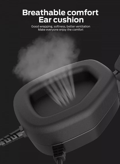 Monster AiRMARS N5 Lite Gaming Headset – 7.1 Virtual Surround, RGB Lighting, Comfortable Fit