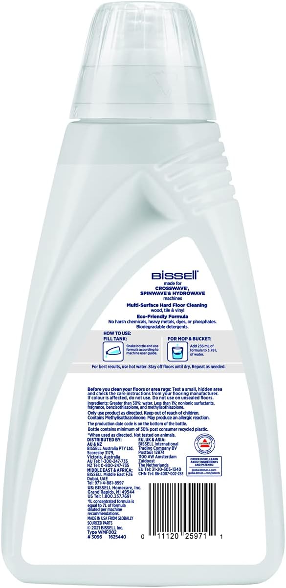 BISSELL Natural Multi-Surface Floor Cleaning Solution – 1L (Model 3096) - SmartGatelb