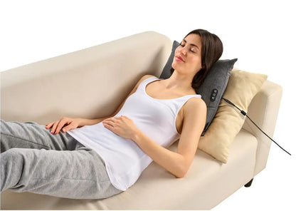 Silver Crest Shiatsu Neck & Back Massage Pillow – Deep Tissue Massager with Heat Function - Smart Gate