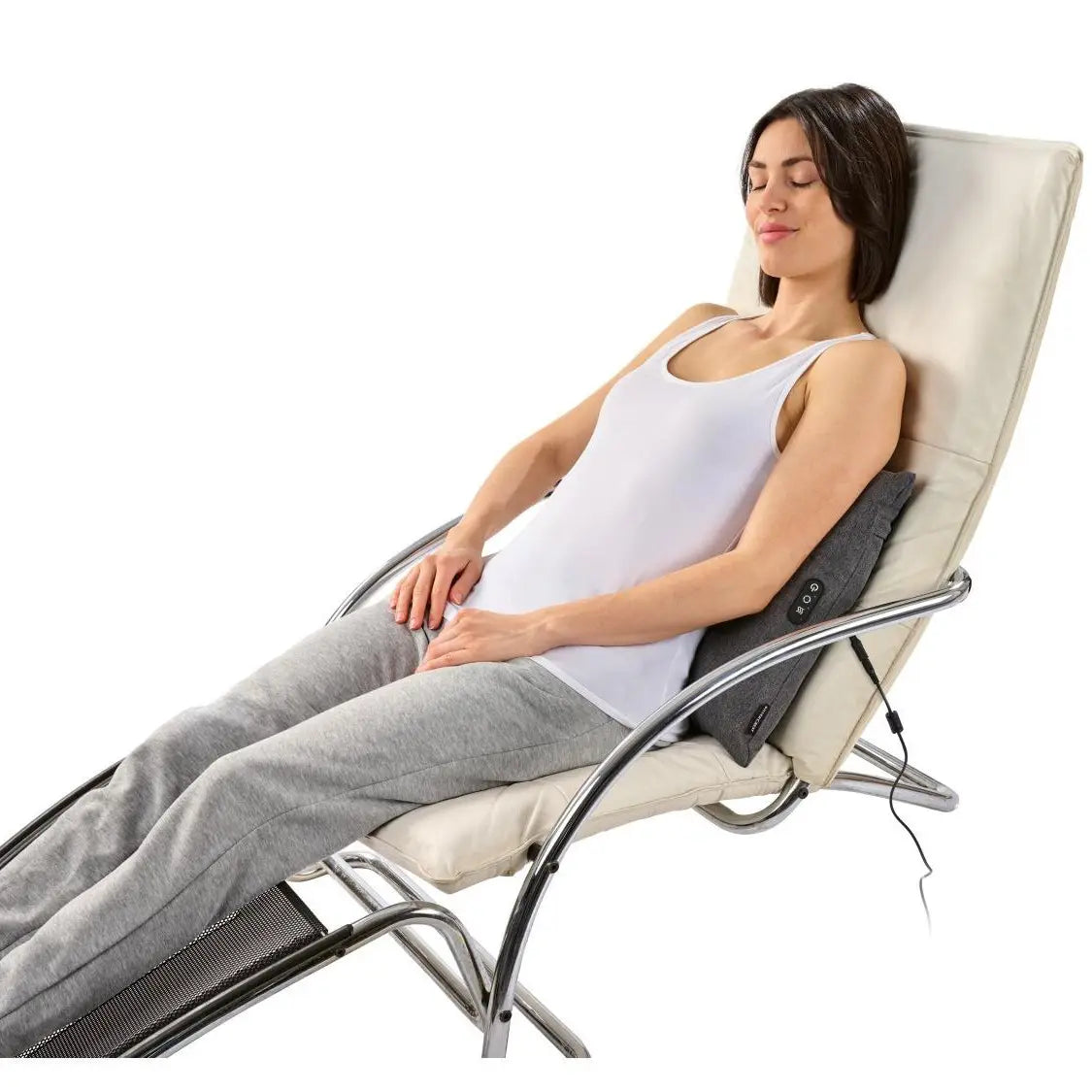 Silver Crest Shiatsu Neck & Back Massage Pillow – Deep Tissue Massager with Heat Function - Smart Gate
