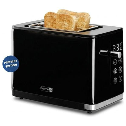 Switch On STK900A1 Digital Toaster 900W – 2 Slice | Defrost, Reheat & Cancel | Black