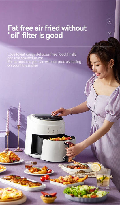 Vizyon Airfryer XXL – 8 L Digital Touch Air Fryer with 10 Auto Programs
