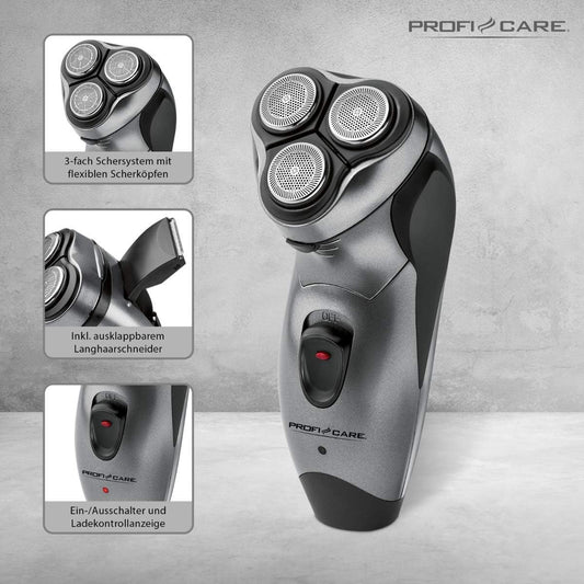 ProfiCare PC-HR 3053 Men’s Shaver – Triple Shaving System