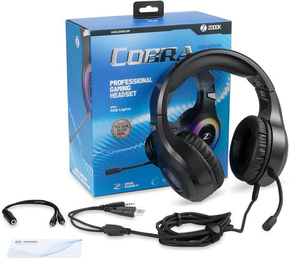 ZOOOK Cobra Professional Gaming Headset – Immersive 7.1-Style Surround Sound