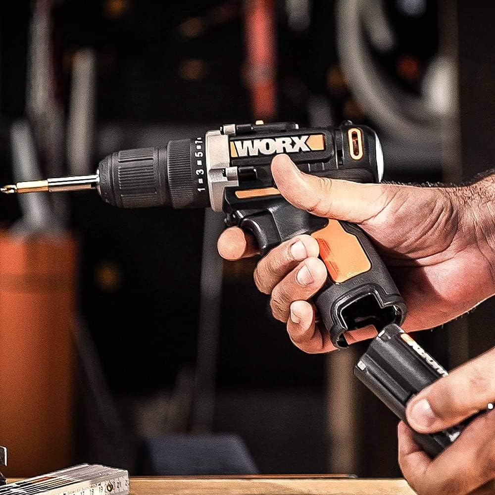 Worx Cordless Drill 12V High Capacity Battery With 2 Batteries - SmartGatelb