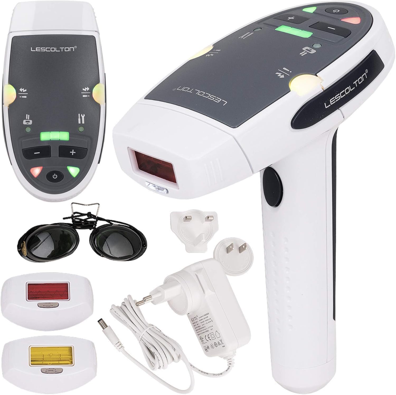 LESCOLTON IPL T006 - Laser Epilator for Long-Lasting Hair Removal - Skin Colour Sensor - 5 Power Levels - 300,000 Pulses - Home Use - Painless - SmartGatelb