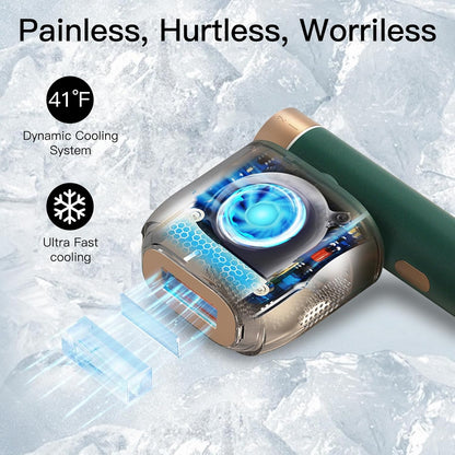 Laser Hair Removal, BoSidin IPL Hair Removal with Painless Ice-Cooling, 2-in-1 Face SR Rejuvenation, 6+1 Modes, 6 Levels Hair Removal - SmartGatelb