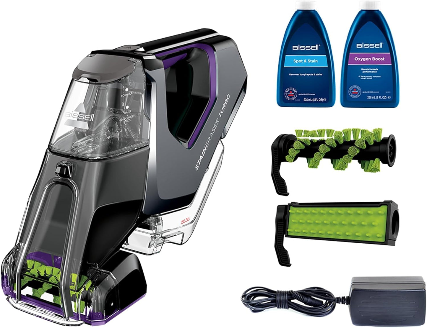 BISSELL Stain Eraser Turbo 2982F Cordless Portable Spot Cleaner for Carpets and Upholstery - SmartGatelb