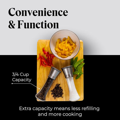 Willow & Everett Salt & Pepper Grinder Set - Stainless Steel - SmartGatelb