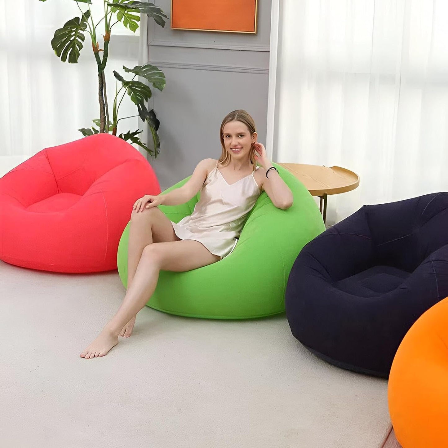 Inflatable Lazy Sofa Air Lounger – Portable Relax Chair for Indoor & Outdoor Use - Smart Gate