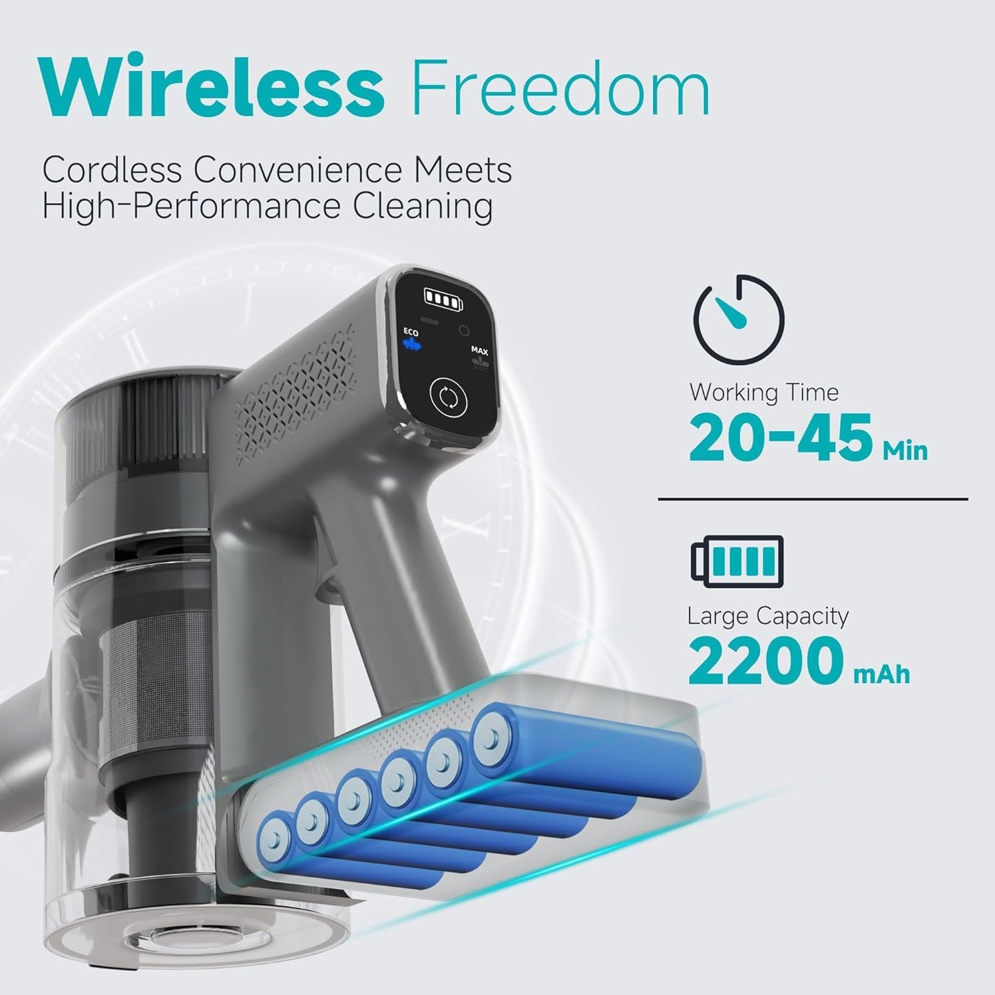 Gunter Hauer V20 Cordless Stick Vacuum Cleaner – Rechargeable Lightweight Vacuum - Smart Gate