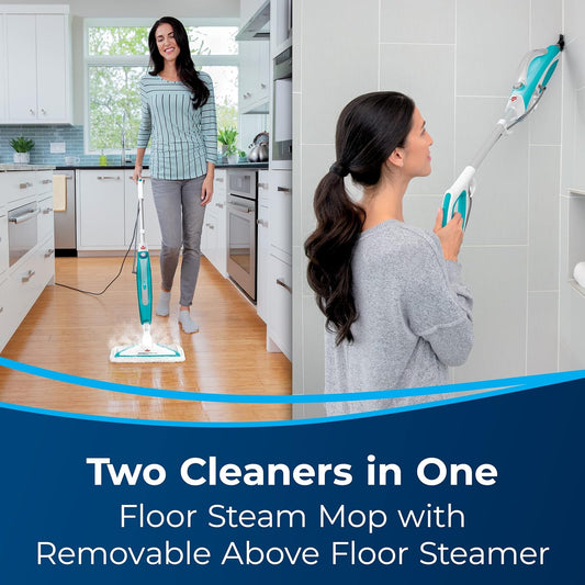 PowerFresh 2-in-1 Lightweight Steam Mop, Sanitizes Hard Floors & Hard Surfaces with On-Demand Steam - SmartGatelb
